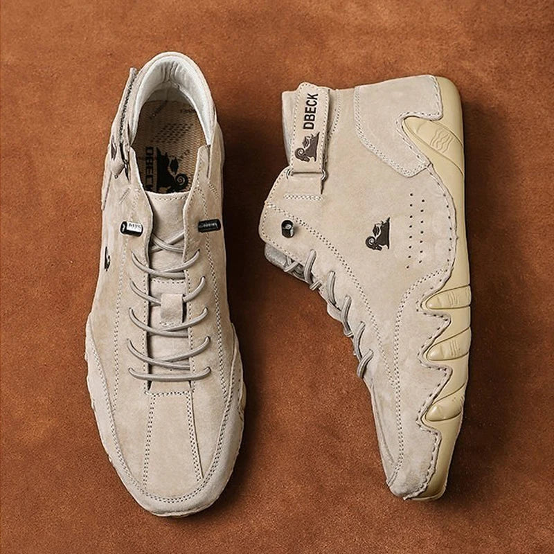 Zapatillas de deporte para hombre, zapatos informales vulcanizados de cuero Pu con cordones, ligeros, a la moda, romanas, tenis, novedad, 2023