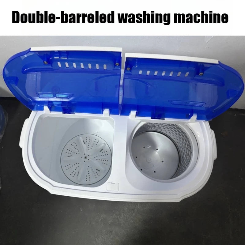 Lavadora semiautomática de doble tina, ahorra tiempo y esfuerzo, gran capacidad, elimina manchas profundamente, electrodomésticos para el hogar