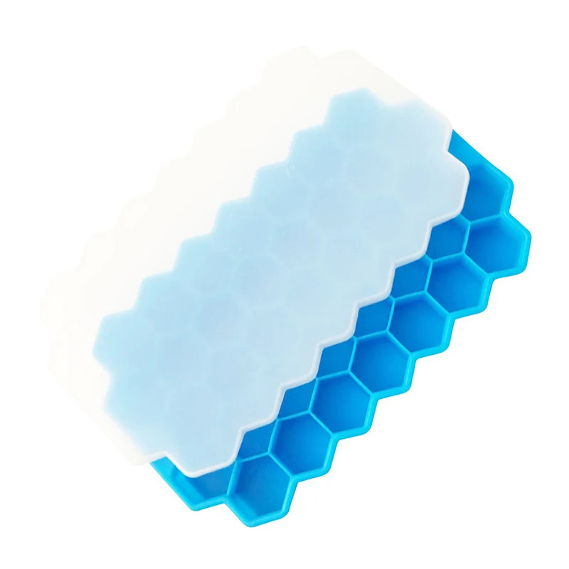 Molde de silicona para albóndigas de 37 rejillas con tapa, fabricante de bolas de arroz en forma de panal, bolas de pescado, molde para bolas de carne, herramientas para carne, accesorios de cocina