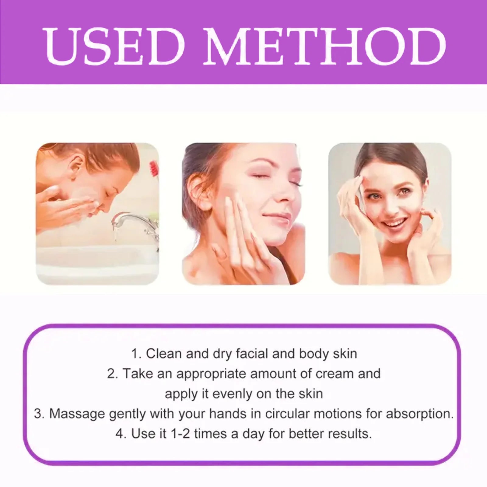 Estiramiento facial instantáneo y crema para la piel firme Estiramiento facial sostenible Reduce las líneas finas Crema de cuidado hidratante suave