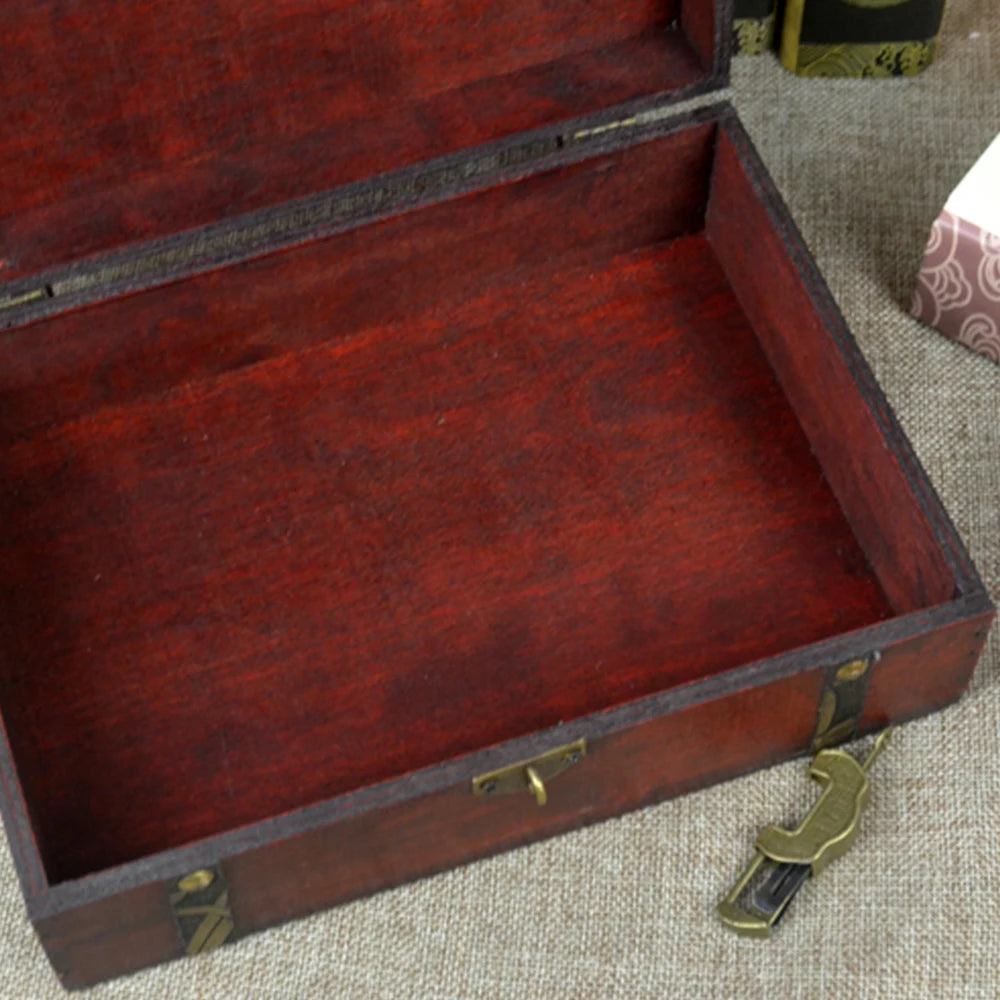 Caja de almacenamiento de madera lisa con tapa, Cajas de Regalo artesanales con bisagras cuadradas multifunción para decoración de contenedores de almacenamiento de suministros para el hogar