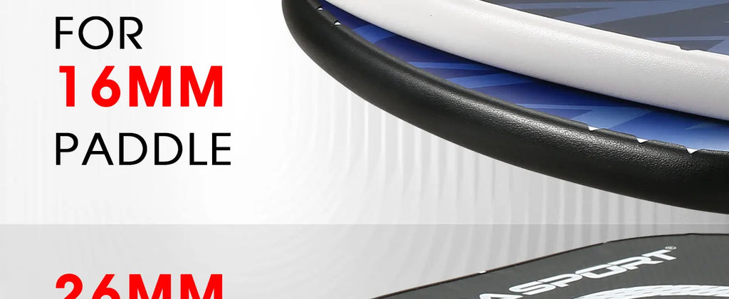 AMASPORT Cinta de protección de paleta de Pickleball 20 mm/23 mm/26 mm para cinta Euard de borde de Pickleball azul marino de 13 mm/16 mm/19 mm