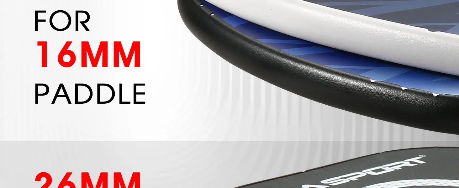 AMASPORT Cinta de protección de paleta de Pickleball 20 mm/23 mm/26 mm para cinta Euard de borde de Pickleball azul marino de 13 mm/16 mm/19 mm