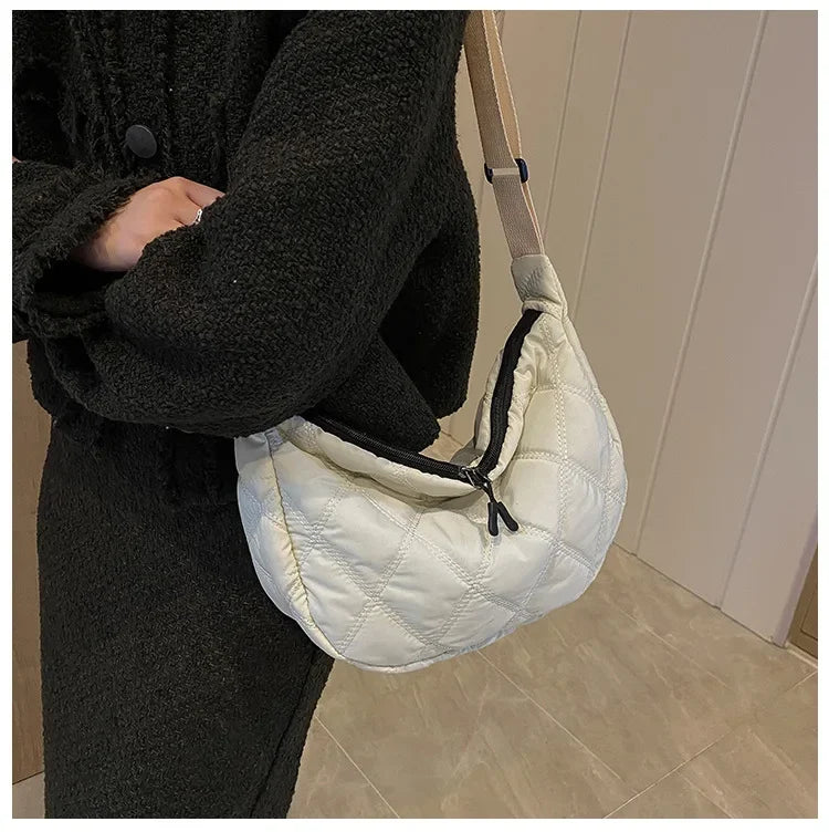 Bolsos cruzados bordados para mujer, bolsos de gran capacidad, bandolera de hombro, bolso de compras Hobos de moda Popular para mujer