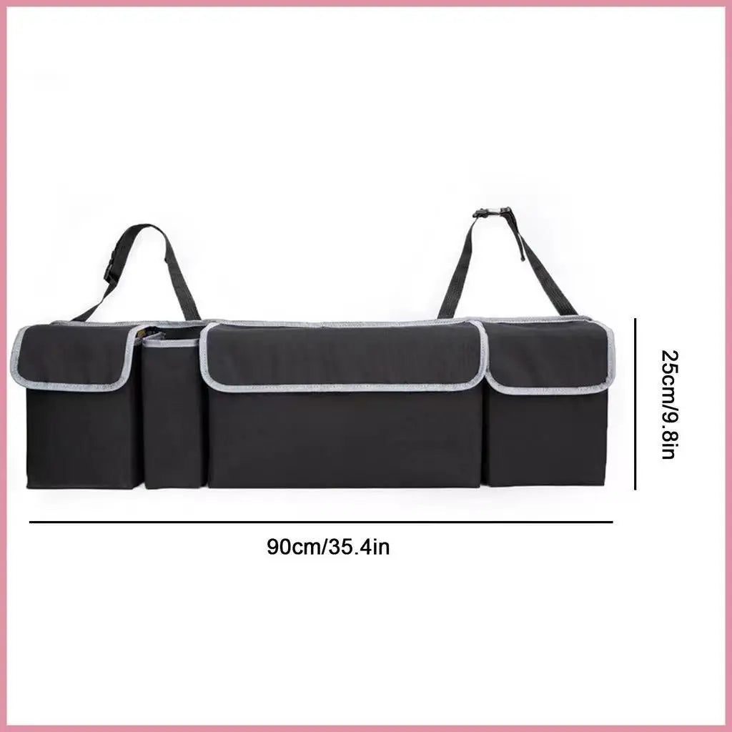 Bolsa de almacenamiento versátil para maletero de coche, tela Oxford, colgante para asiento trasero, caja organizadora para Interior de automóvil
