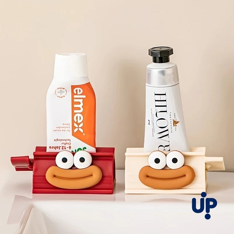 Dispositivo de cuidado bucal de salchicha alegre: conveniente para llevar sin necesidad de fuente de alimentación Exprimidor de pasta de dientes