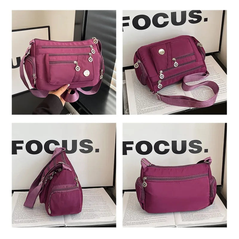 Bolso de mujer, bolso bandolera, bolso cuadrado pequeño de moda, mochila pequeña con múltiples compartimentos, bolso de hombro pequeño, bolso de mujer