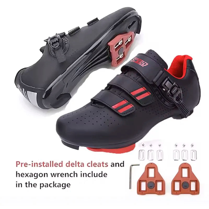 Zapatos de ciclismo para hombre con tacos Look Delta: zapatos giratorios compatibles con peloton con zapatos de bicicleta de carretera con clip Spd para hombres y mujeres