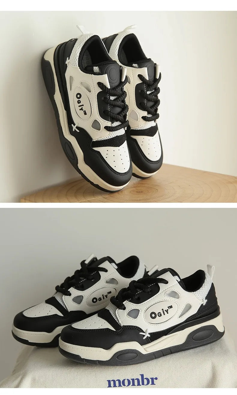 Zapatillas de deporte gruesas para hombre, zapatos de suela suave para correr, informales, de cuero de microfibra, transpirables, con plataforma aumentada de altura