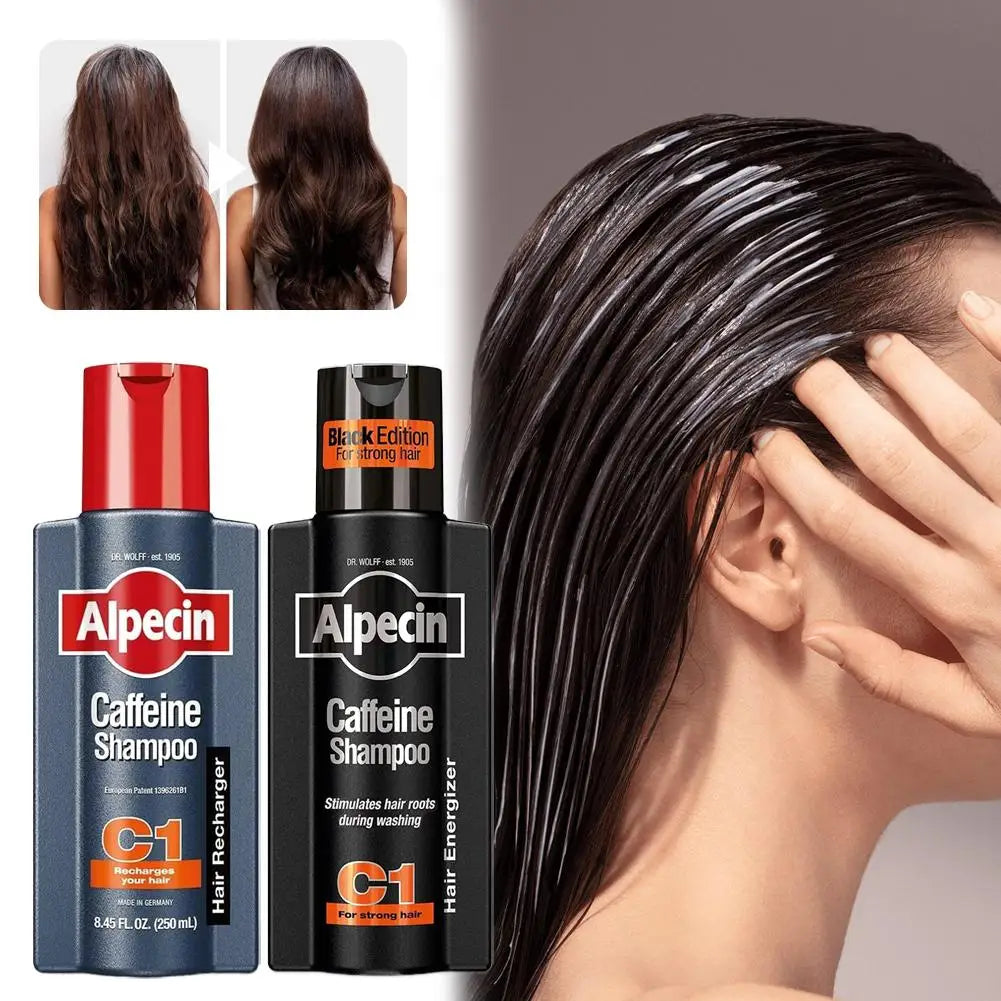 Champú nutritivo con cafeína de Alemania, silicona, antipérdida de cabello, Control de aceite, anticaspa, planta Natural, cuidado hidratante del cabello