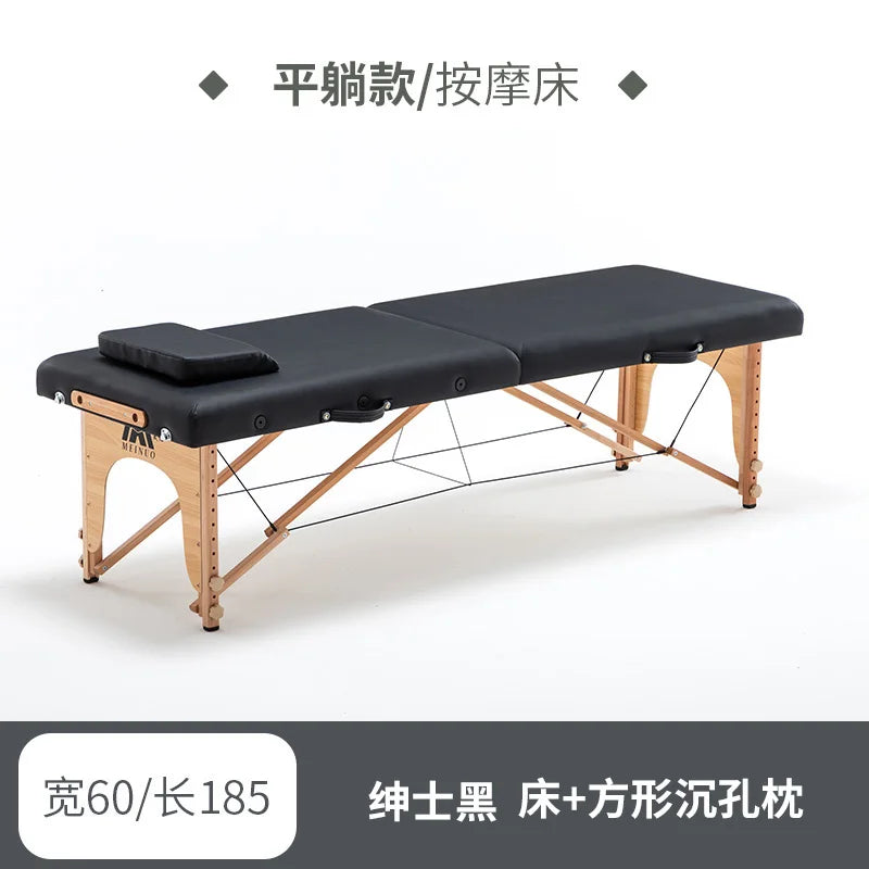 Mesas De Masaje plegables para Spa, tatuaje, pedicura, cuidado De la salud, masaje De madera De haya, comodidad, cojín suave, muebles, Mesa De Masaje MH