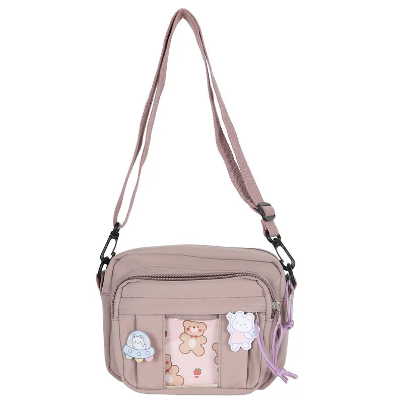 Nuevo Bolso Kawaii para niñas, novedad de 2024, Bolso transparente JK, Bolso cruzado pequeño para mujeres, bolsos y Bolsos de hombro, Bolso Itabag
