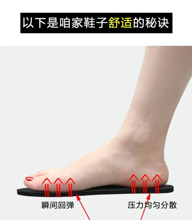 Zapatos De Mujer De suela blanda a la moda, Zapatos De trabajo cómodos para el trabajo, Zapatos De tacón grueso para Mujer, Zapatos antideslizantes De Mujer