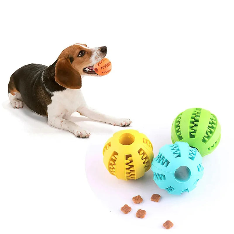Bola de juguete para perros, pelota de juguete no tóxica resistente a mordeduras para perros, cachorros y gatos, alimentador de comida para mascotas, bola de limpieza de dientes para masticar