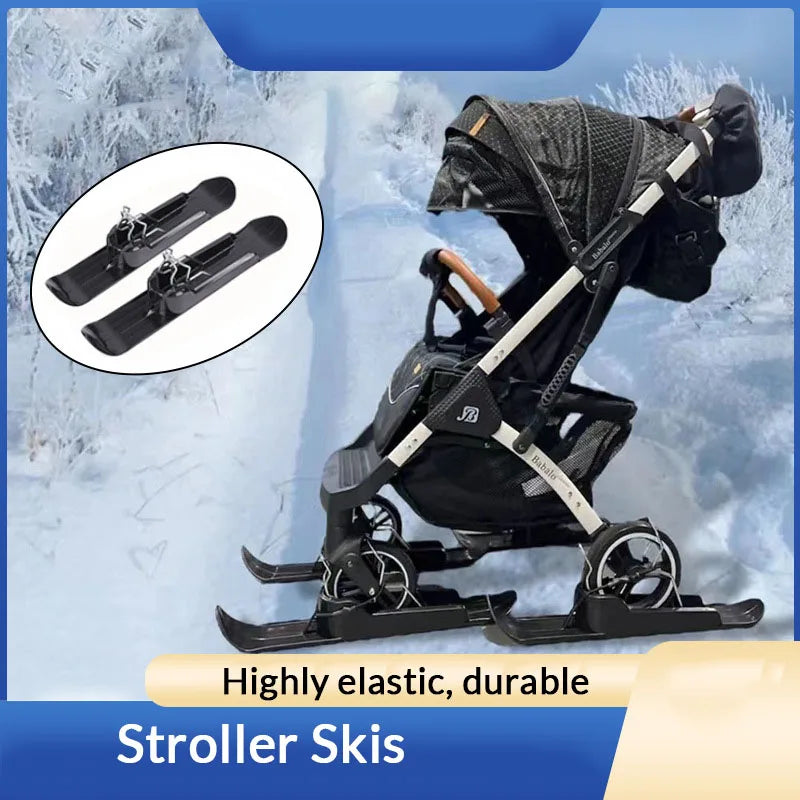 Juego de esquís para nieve, entrenamiento, ciclismo, esquí, trineo, patinete equilibrado portátil para niños, resortes de esquí, carritos de Golf, cochecitos