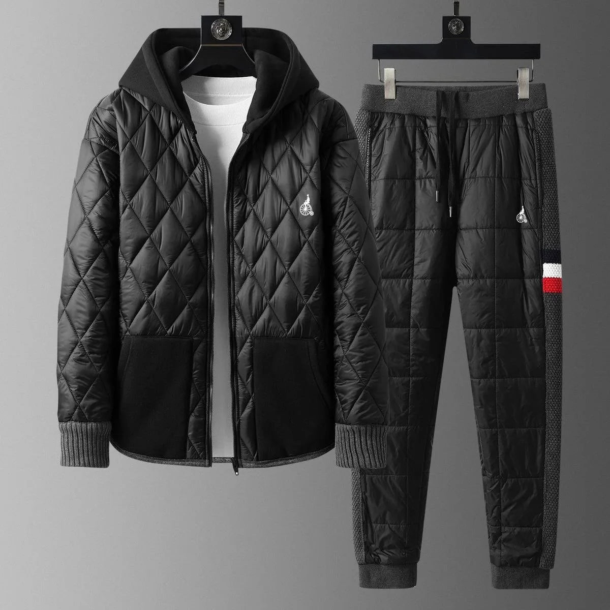 Nuevo conjunto de Golf de otoño e invierno para hombre, conjunto de chaqueta acolchada de algodón de temporada 2025, conjunto informal para hombre, ropa de Golf para hombre