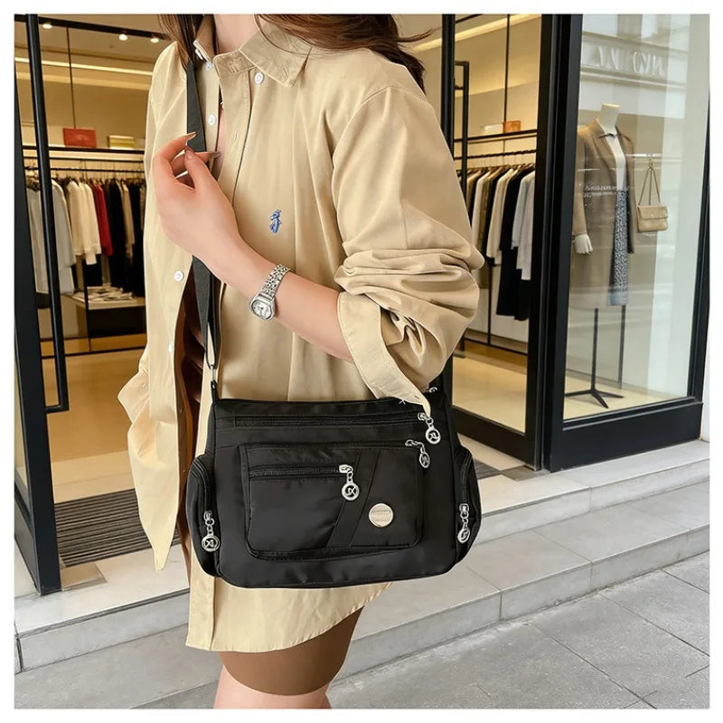 Bolso de mujer, bolso bandolera, bolso cuadrado pequeño de moda, mochila pequeña con múltiples compartimentos, bolso de hombro pequeño, bolso de mujer