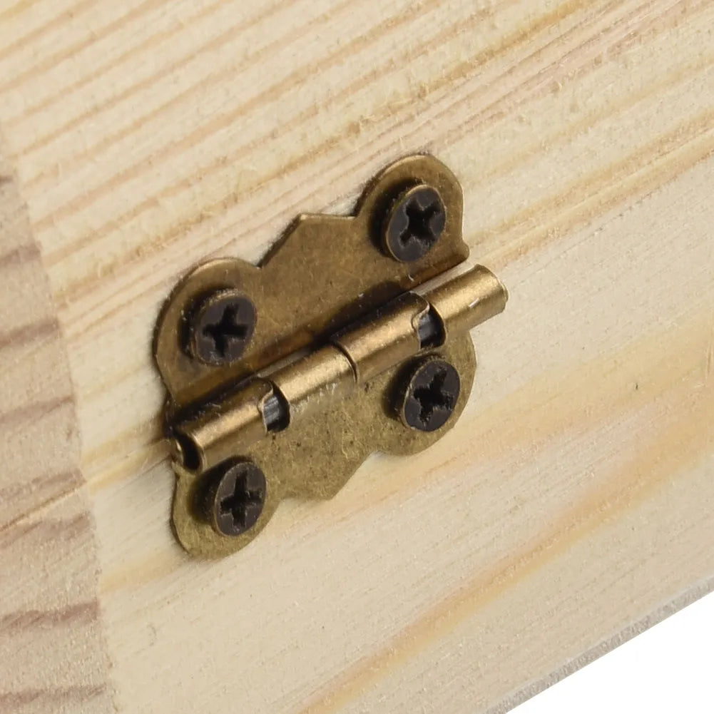 1x cajas de almacenamiento con bisagras arqueadas de madera lisa, caja de regalo artesanal, cajas de almacenamiento de cosméticos multifunción para joyería y artículos diversos para el hogar