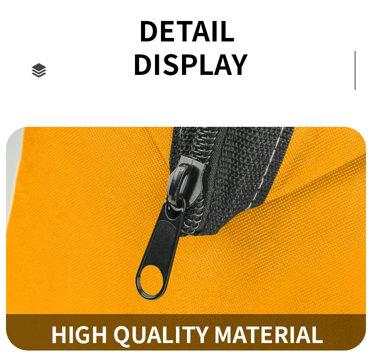 Bolsa de herramientas para hombres, bolsa de herramientas resistente, bolsa de boca ancha para varios instrumentos, electricista carpintero mecánico (amarillo)