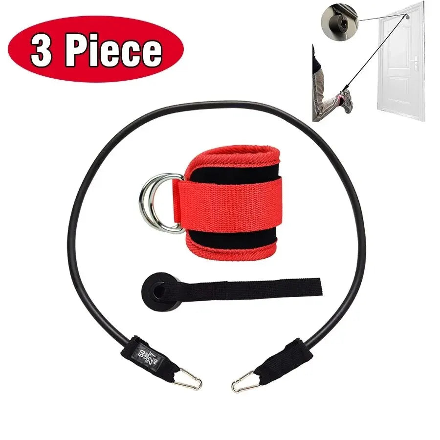 Correas de tobillo para Fitness, puños de soporte ajustables con anillo en D, polea para entrenamiento de fuerza de piernas para gimnasio con hebilla, protector deportivo, abductores de seguridad