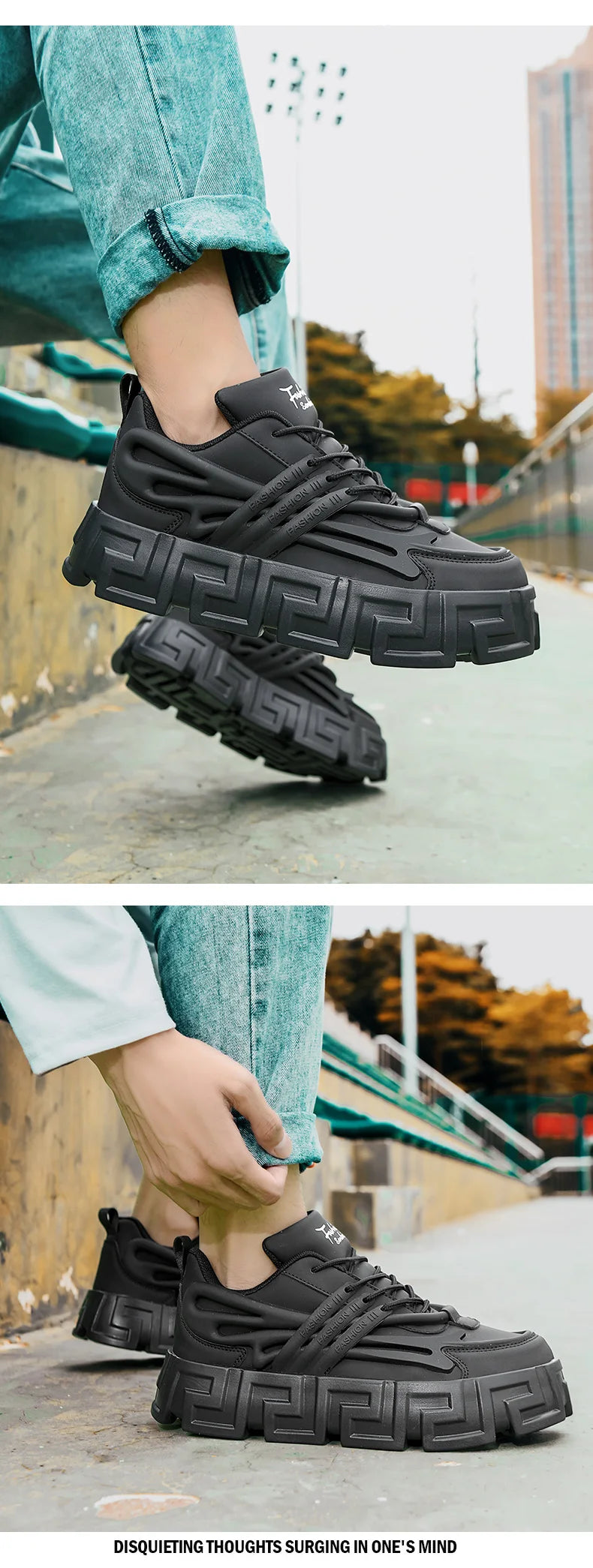 Zapatos informales para hombre, zapatos para caminar de estilo callejero, zapatillas de deporte con suela gruesa, zapatillas de baloncesto para correr, zapatillas vulcanizadas 2023 para hombre