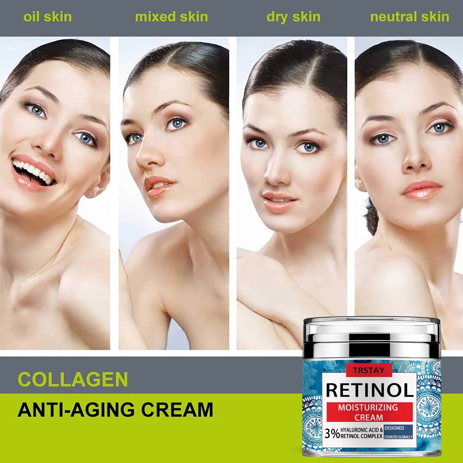 Crema de esencia japonesa Sakura, crema tonificante Sakura con ácido hialurónico,