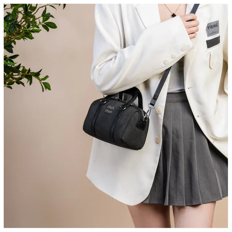 Nuevo bolso vaquero Boston a la moda para mujer, bandolera de un solo hombro, bolso con asa, bolsos de hombro