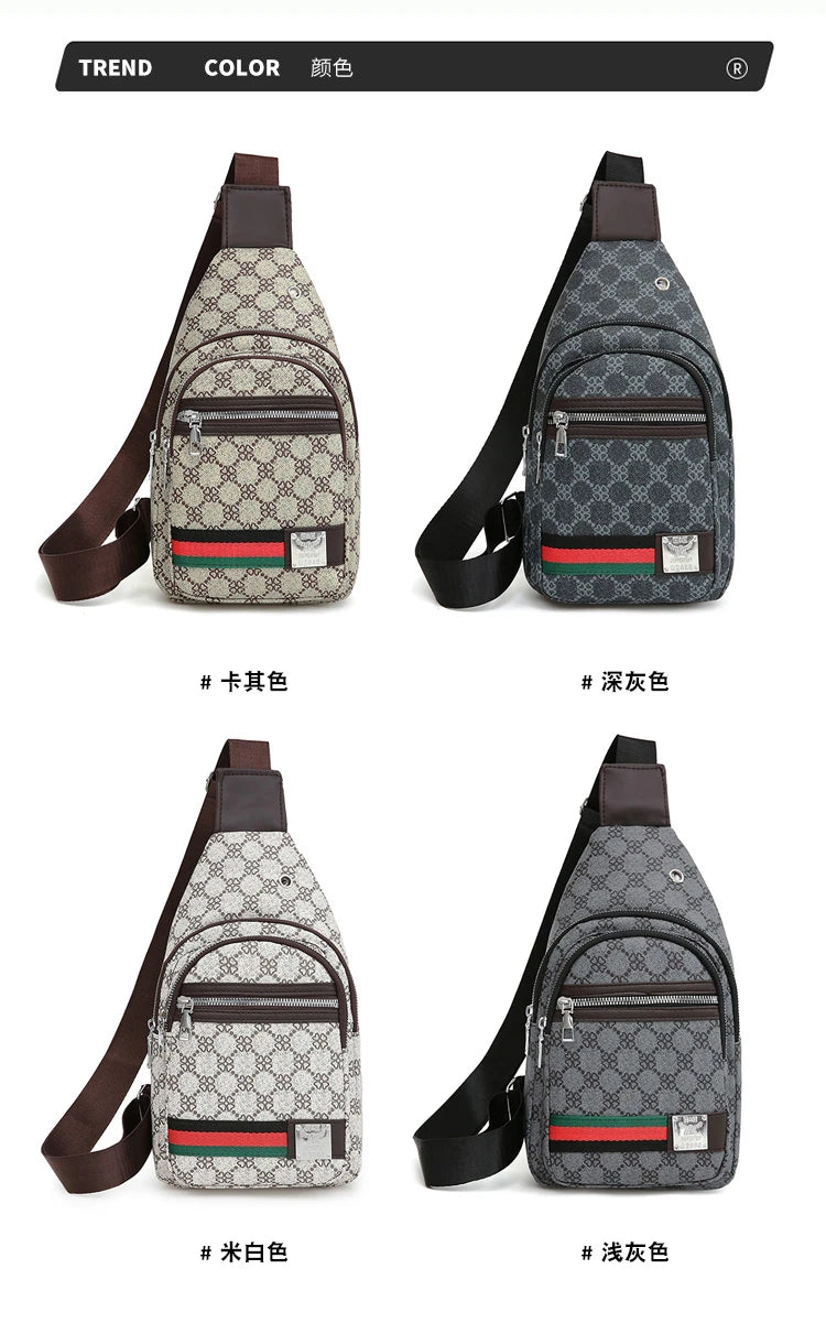 Bolso Mensajero Multifuncional para Hombre, Bolso de Hombro, Bolso Casual Cruzado con Orificio para Auriculares