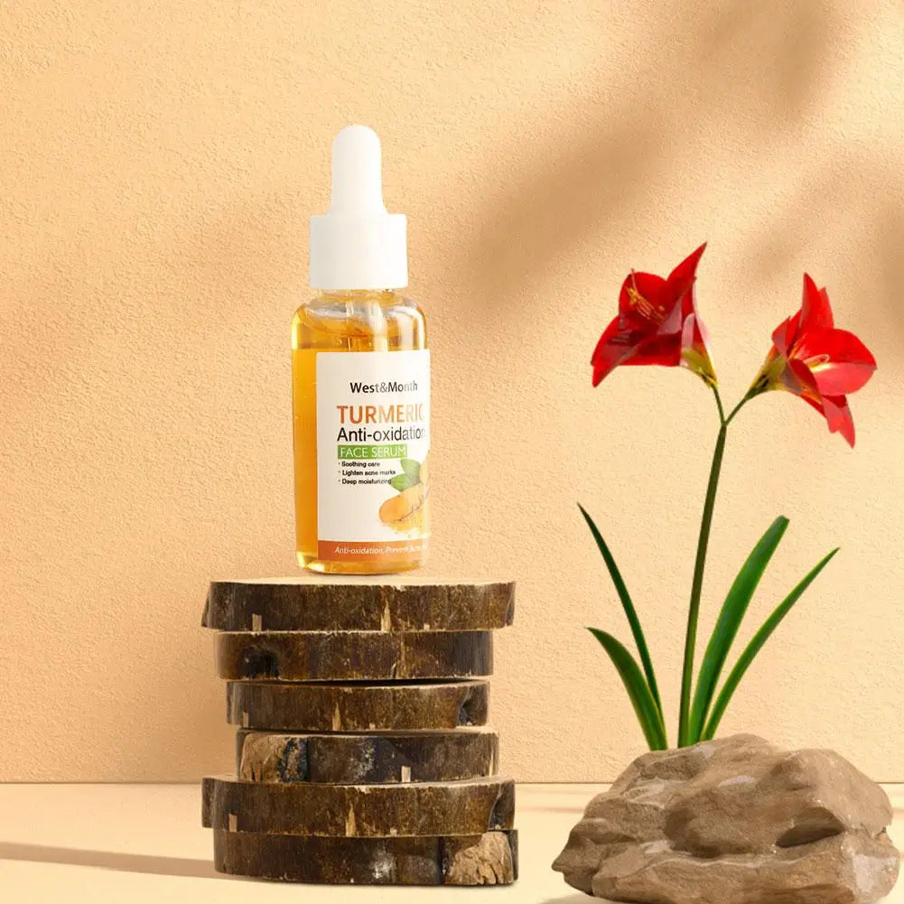 Suero blanqueador Facial de cúrcuma, loción antioxidante, Corrector de manchas oscuras, brillo Facial, jabón de aceite de cúrcuma