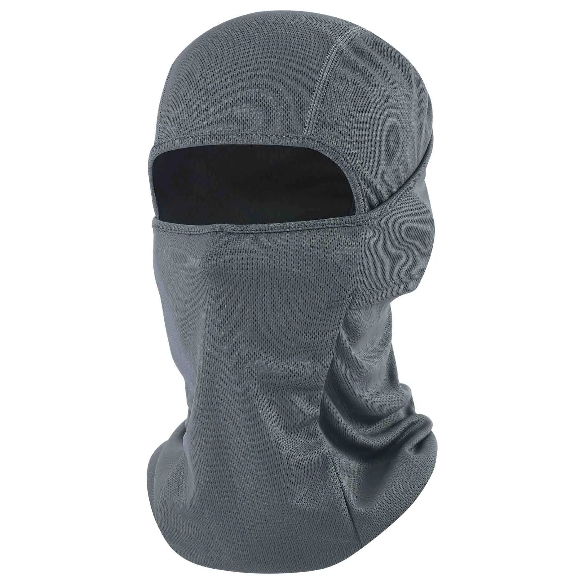 Gorro de pasamontañas de secado rápido de camuflaje, máscara transpirable a prueba de viento, táctico, Airsoft, Paintball, cubierta para todo el rostro, gorros para hombres y mujeres