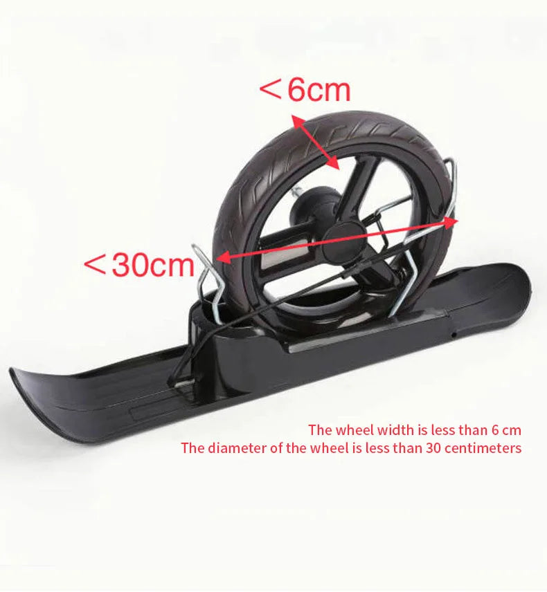 Juego de esquís para nieve, entrenamiento, ciclismo, esquí, trineo, patinete equilibrado portátil para niños, resortes de esquí, carritos de Golf, cochecitos