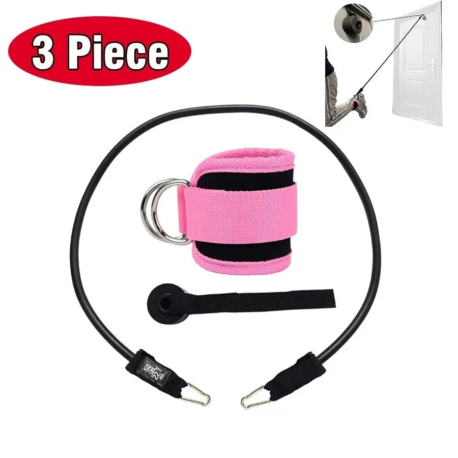 Correas de tobillo para Fitness, puños de soporte ajustables con anillo en D, polea para entrenamiento de fuerza de piernas para gimnasio con hebilla, protector deportivo, abductores de seguridad