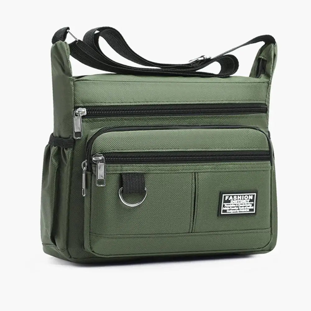 Bolso cruzado para hombre, bolsos de un solo hombro, bolsa de almacenamiento con múltiples bolsillos de gran capacidad, bolso de moda, bolsos cruzados de negocios