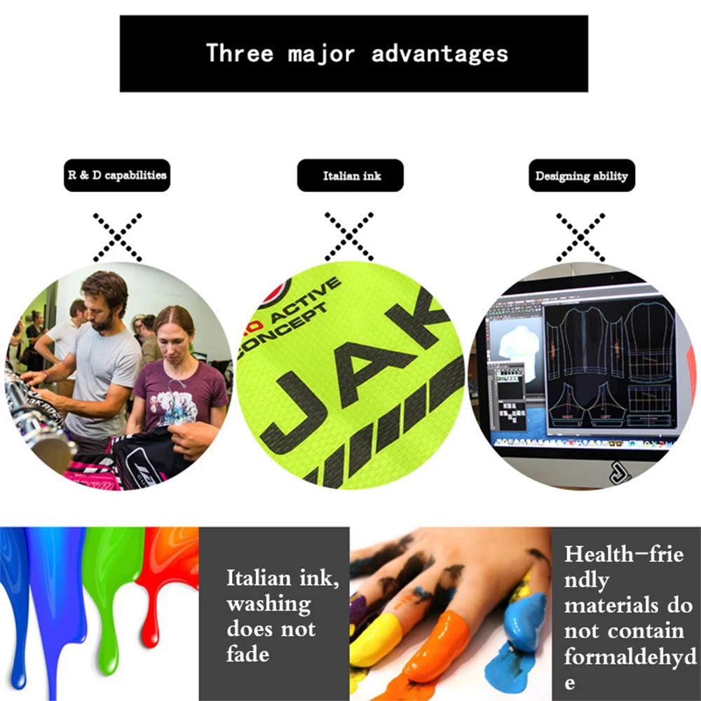 Raudax-Camiseta de Ciclismo de manga larga para hombre, Ropa de Ciclismo con protección UV, Ropa de Ciclismo de carreras, camisetas para montar en bicicleta, verano