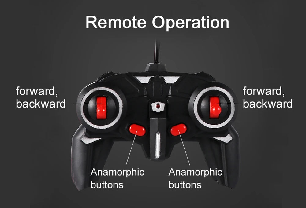 Coche eléctrico RC 2 en 1, Robots de transformación, modelo de vehículo deportivo, Robots, juguetes para niños, coches de de deformación RC geniales remotos, regalos de juguetes para niños