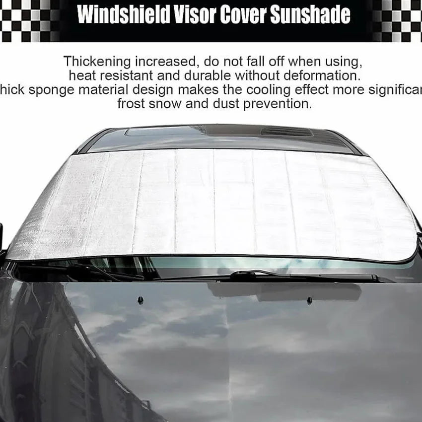 Protección Exterior para Automóviles, Cubiertas para Automóviles que Bloquean la Nieve, Protector de Hielo y Nieve, Visera, Parasol, Cubierta para Parabrisas Delantero y Trasero, Protectores