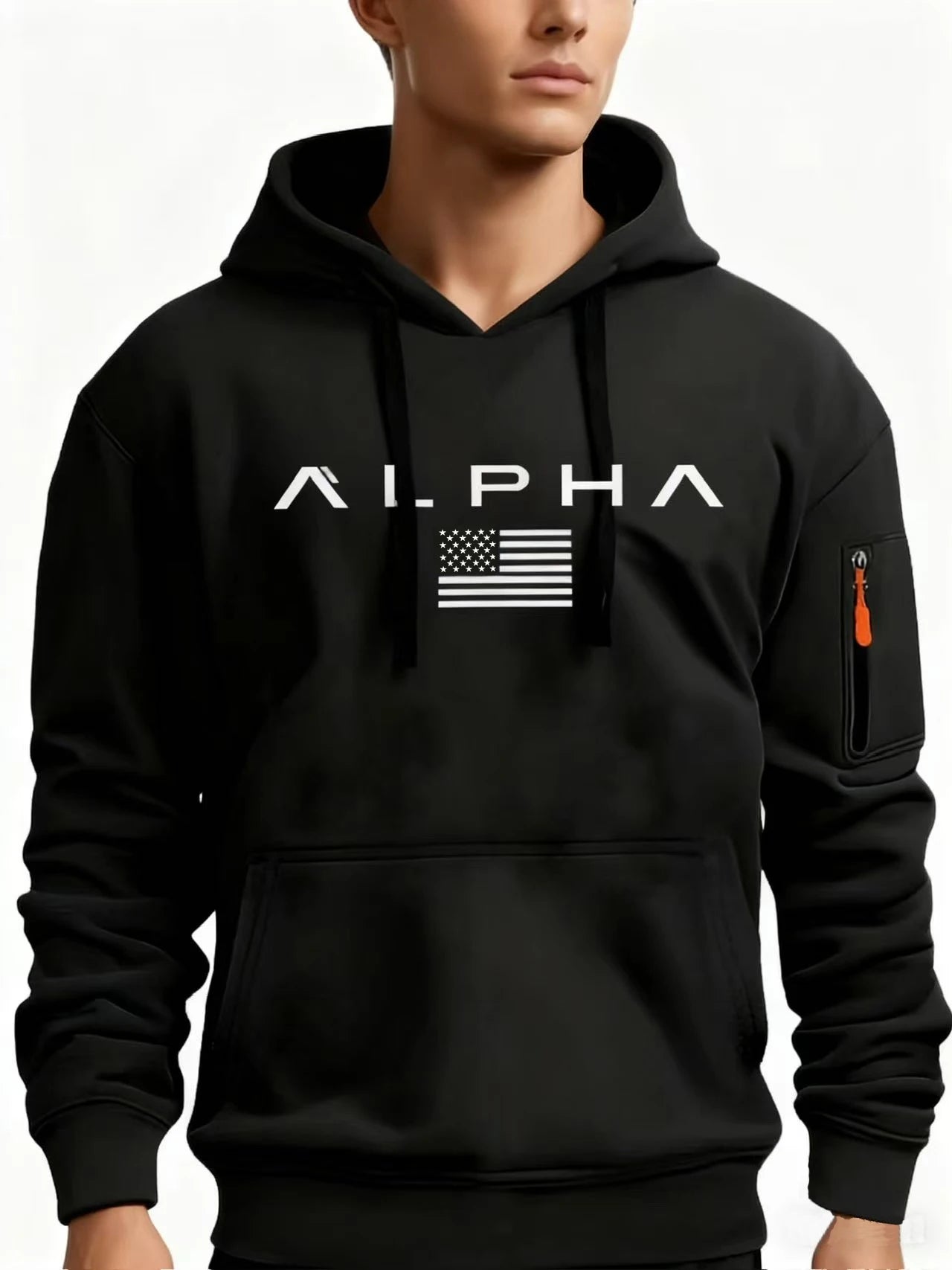 Sudadera con capucha de moda para hombre, sudadera con capucha de lana, adecuada para uso casual diario [tallas europeas/americanas]