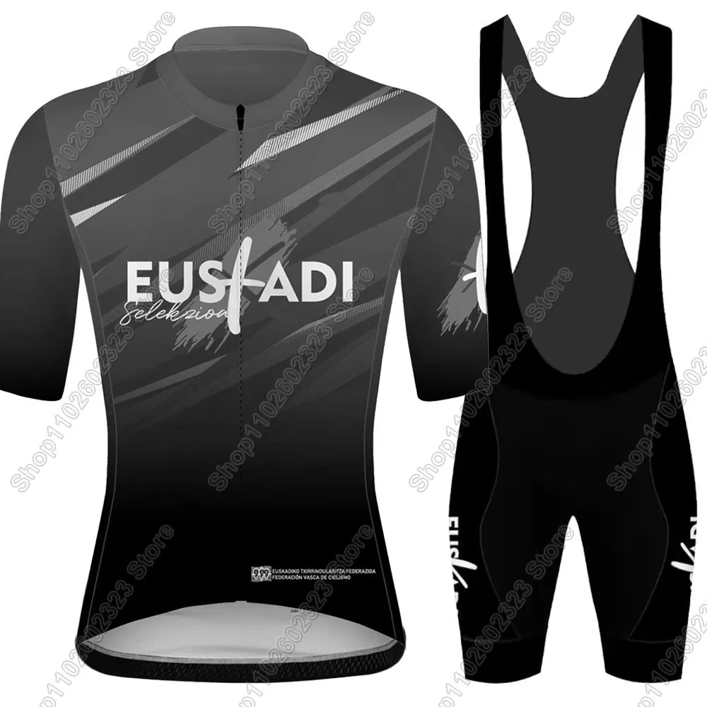 Euskadi equipo ciclismo Jersey 2025 conjunto verano España Ropa de bicicleta camisas de bicicleta traje pantalones cortos con pechera MTB Ropa Maillot