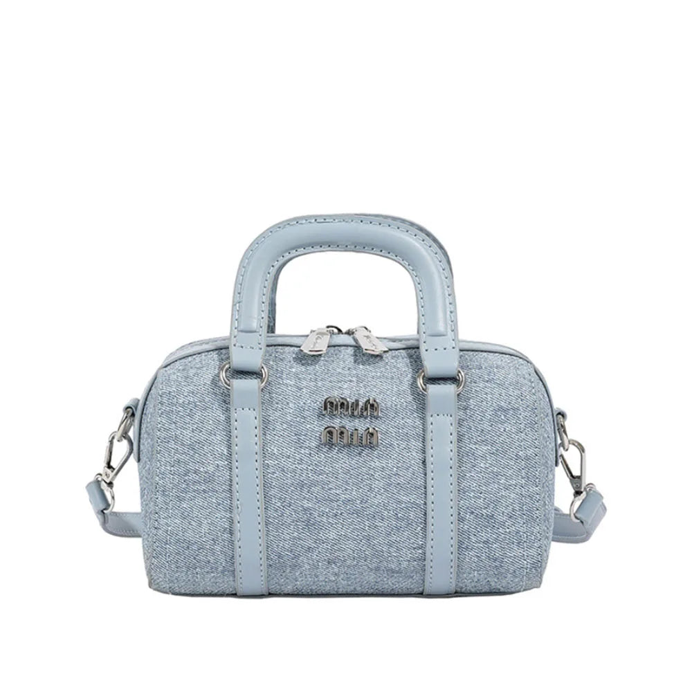 Nuevo bolso vaquero Boston a la moda para mujer, bandolera de un solo hombro, bolso con asa, bolsos de hombro