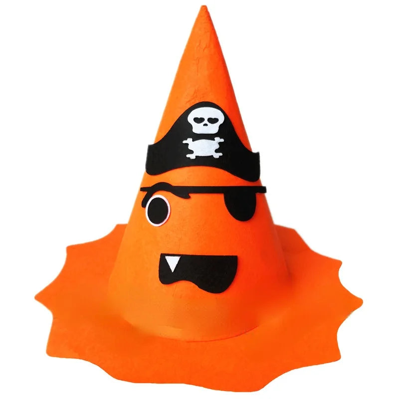 Fiesta de Halloween Vacaciones Mascarada Show Performance Vestir Accesorios Sombrero de calabaza Niños Niñas Naranja