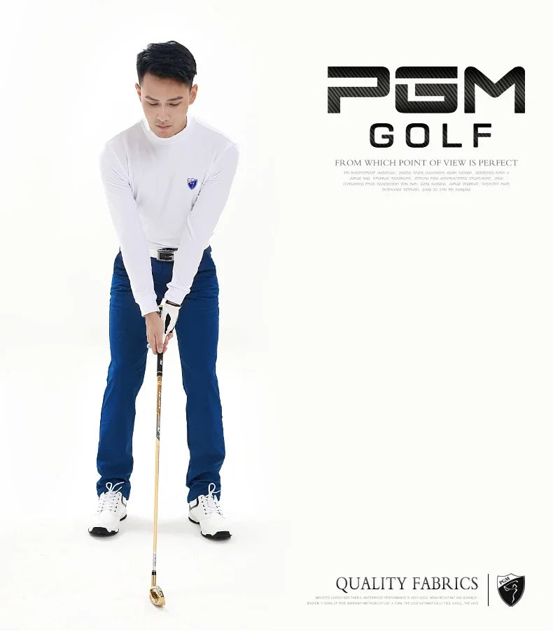 Pgm pantalones de Golf para hombre, pantalones cálidos gruesos impermeables de invierno, además de ropa de Golf de tenis de terciopelo, pantalones cálidos de pelota de Golf para hombre, a prueba de lluvia y nieve