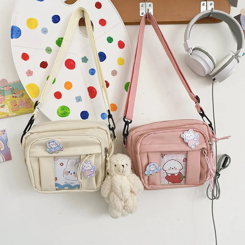 Nuevo Bolso Kawaii para niñas, novedad de 2024, Bolso transparente JK, Bolso cruzado pequeño para mujeres, bolsos y Bolsos de hombro, Bolso Itabag