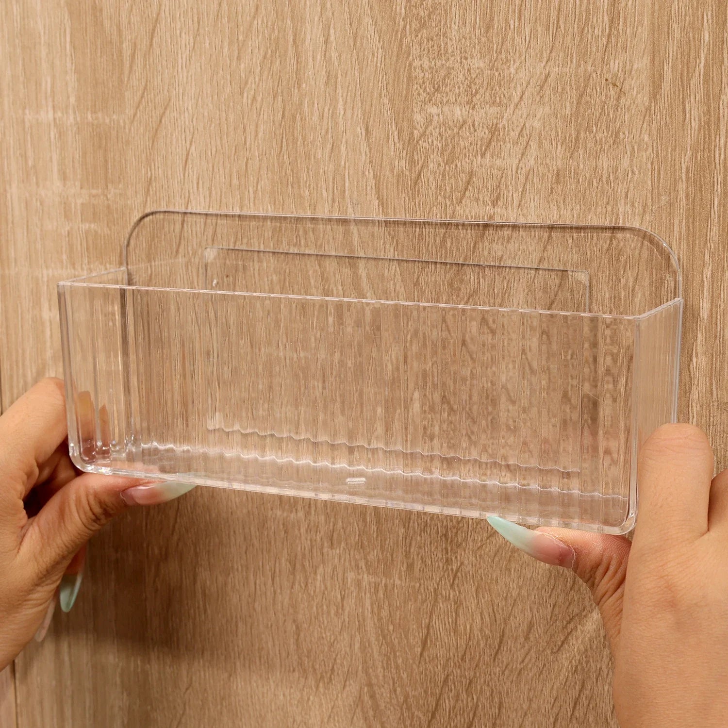 Gabinete caja de almacenamiento de cosméticos estante de almacenamiento montado en la pared lápiz labial joyería estante de almacenamiento soporte de maquillaje estuche organizador de baño