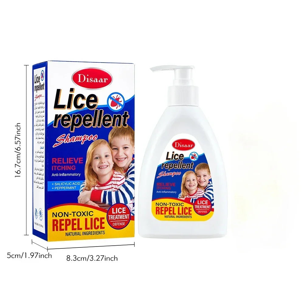 Champú para eliminar piojos de 300ml, champú repelente de piojos, ingredientes naturales, limpieza profunda de raíces del cabello, limpieza del cuero cabelludo, Шампунь Для Волос