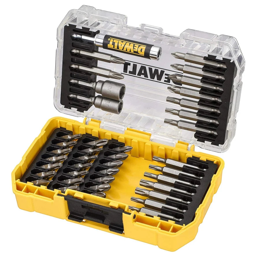 Dewalt-Juego de puntas de destornillador de impacto, 40 piezas, con estuche resistente, compatible con TStak Caddy, juego de brocas, accesorios DT70705