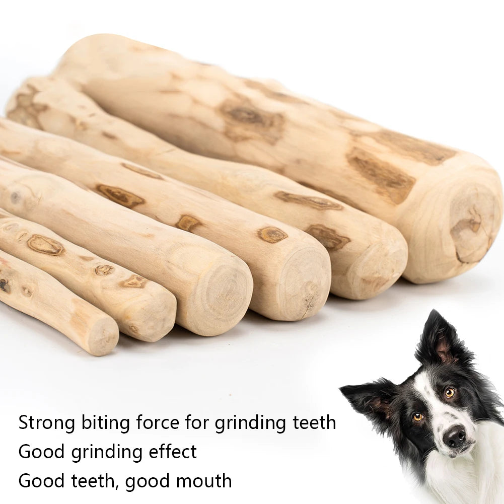 Varilla para moler dientes de perro, juguete para masticar de madera, palo masticable de madera de café Natural, resistente a mordeduras, juguete para aliviar la ansiedad, suministros para mascotas