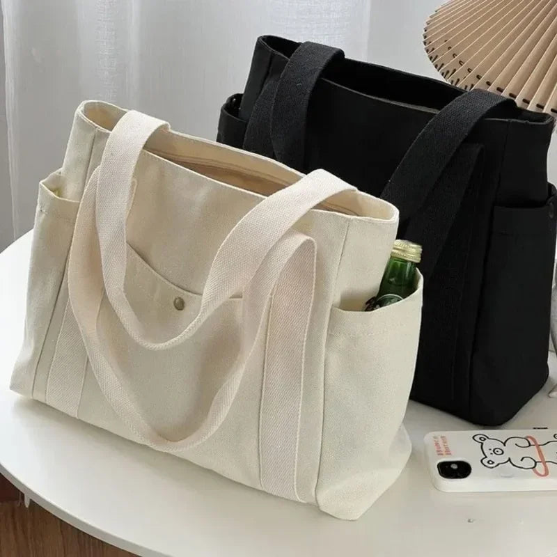 Bolsos de lona de gran capacidad Para trabajo, bolsa de transporte Para trabajo, ropa Para estudiante de estilo universitario, bolso de hombro Para hombre