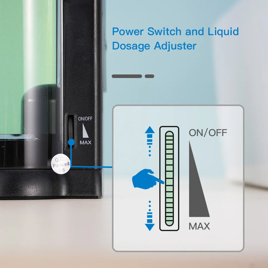 Dispensador automático de jabón líquido SVAVO de 500ml para lavarse las manos, dispensador de jabón líquido para cocina y baño, dispensador inteligente para jabón