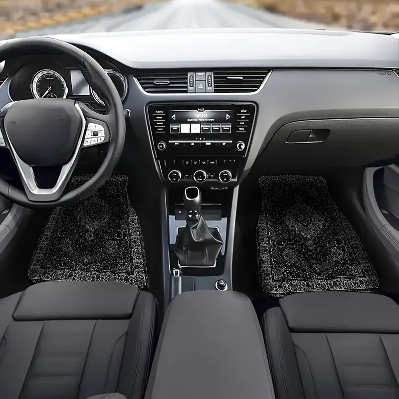 Alfombrillas de coche, diseño de estampado de Bandana rectangular para alfombra, Tapis, chal, toalla, alfombrillas para coches, decoración Interior de coche