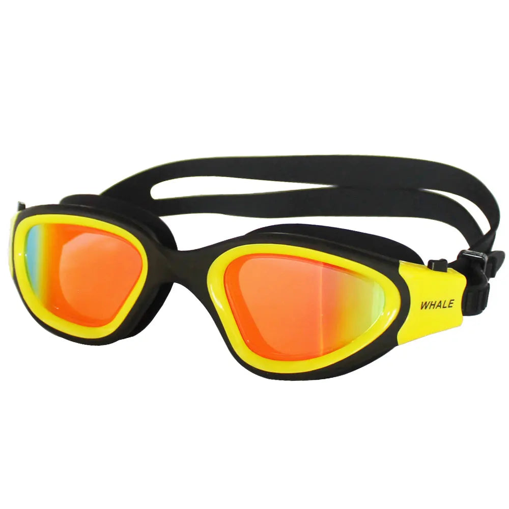 Gafas de natación profesionales antivaho para adultos, lentes de protección UV para hombres y mujeres, gafas de natación de silicona ajustables impermeables en la piscina